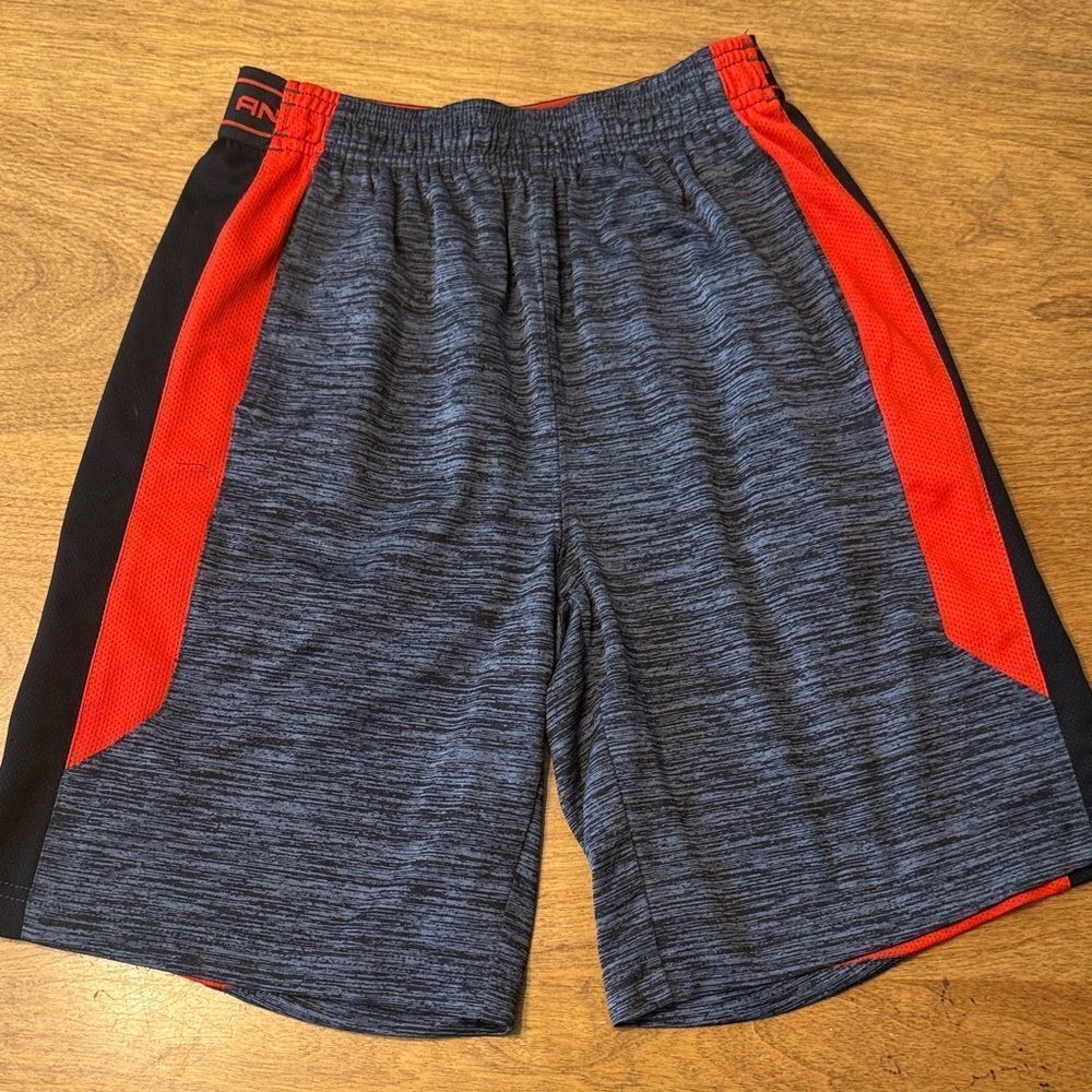 AND1 Athletic Shorts in Gray and Red